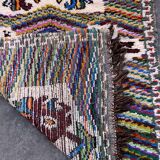 Colorful Boucherouite Azilal Moroccan rug - 97 x 184 cm