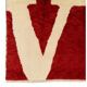 Valentines Day Rug. Modern Pop Art 'LOVE' Carpet. 100% Wool. Valentines Gifts