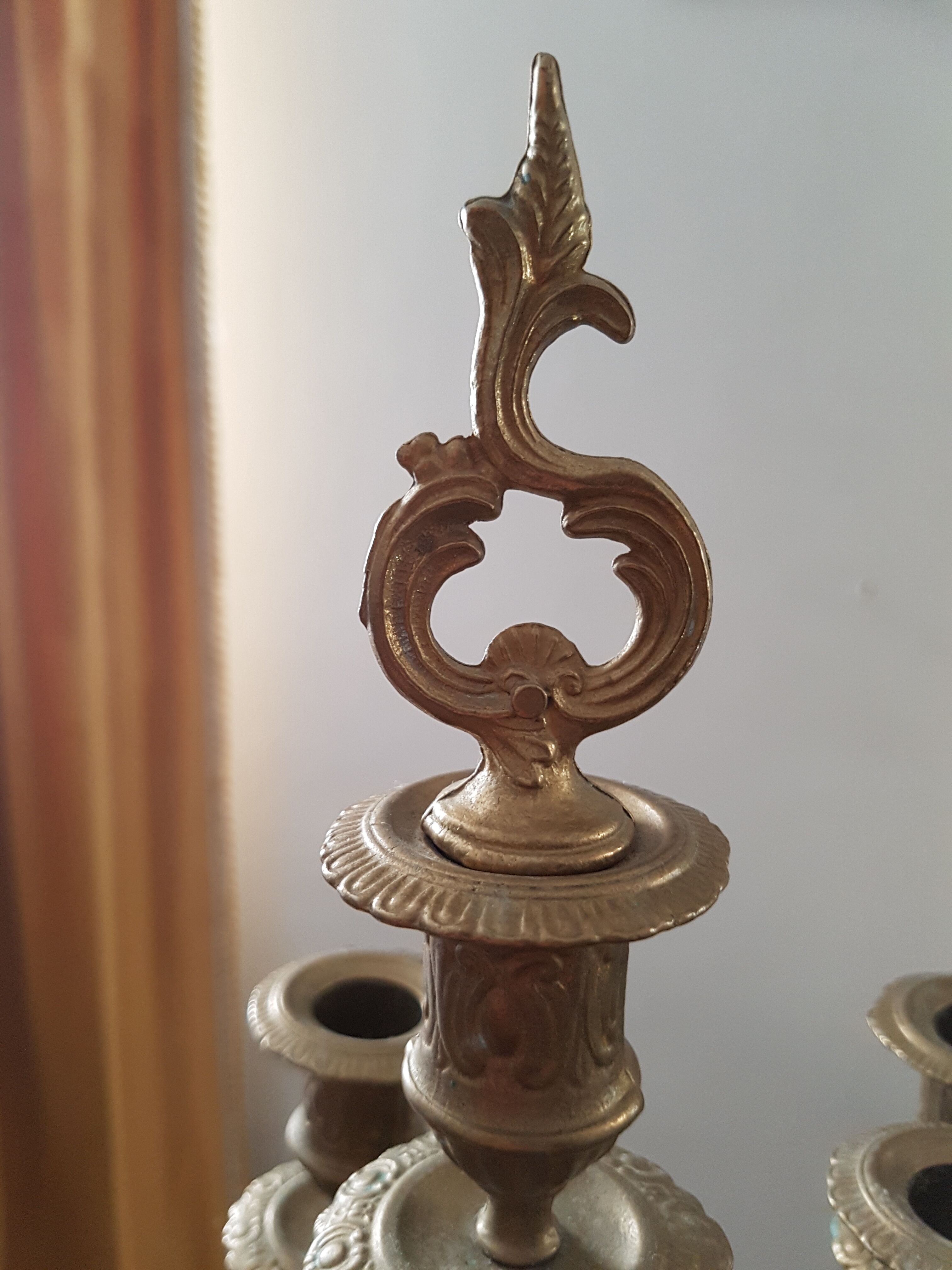 Pair of rock-style candelabras