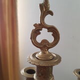 Pair of rock-style candelabras