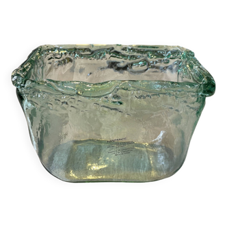 Large, free-form, organic glass jar