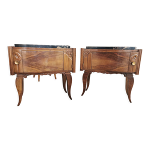 Paire de chevets art