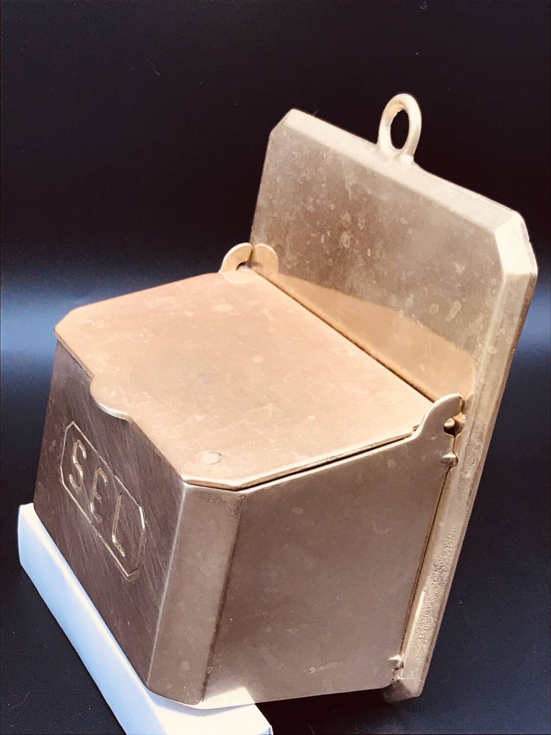 Brass salt box