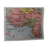 The map of geography West Africa / Tunisia