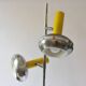 OMI lamppost in brushed aluminium and chrome dating back to the 1970s