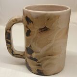 Four enameled ceramic cups Galerie Palissy in Vallauris
