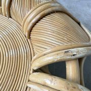 Vivai del sud “flower” rattan coffee table