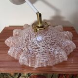 Pink Clichy glass tilting wall light