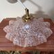 Pink Clichy glass tilting wall light