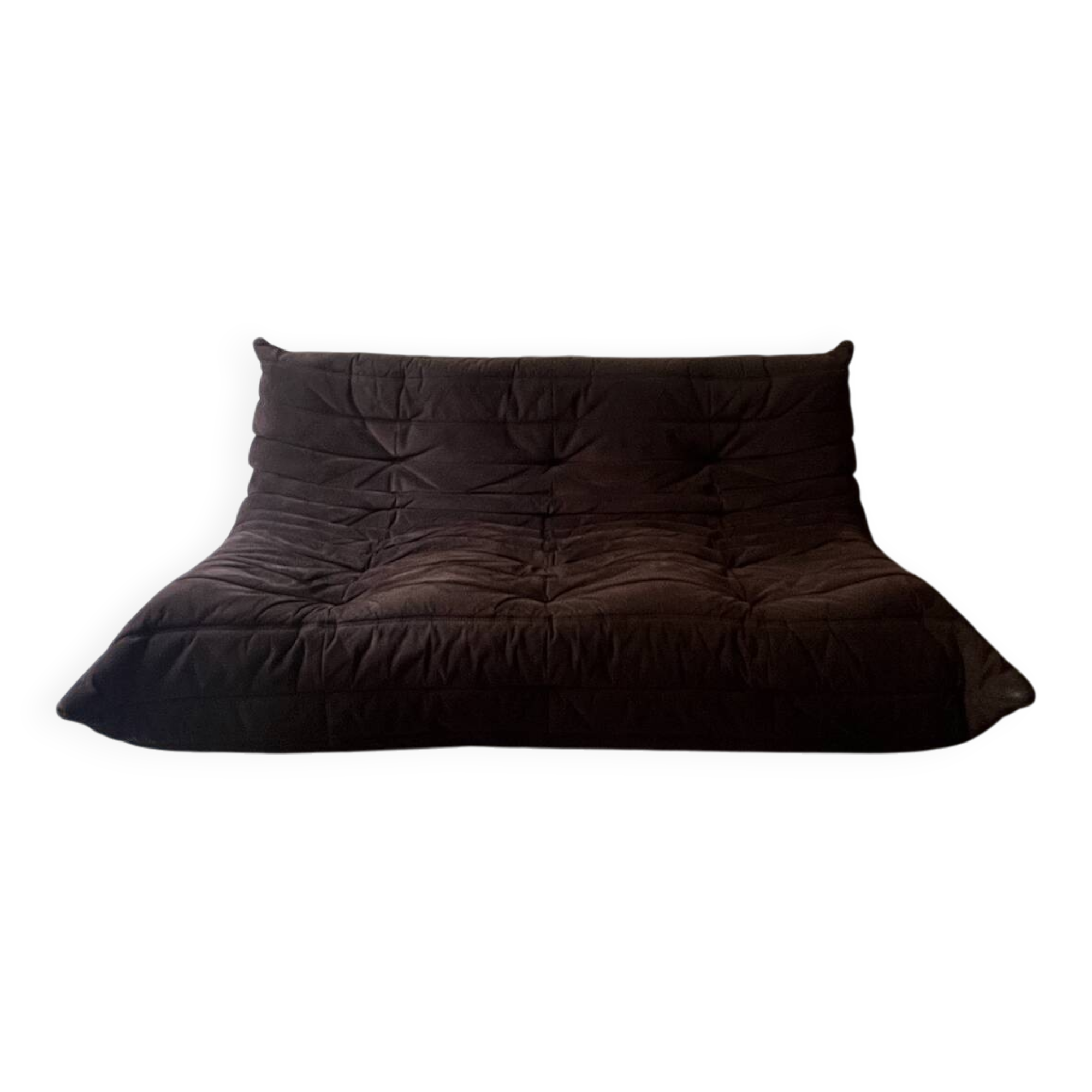 Togo 3-seater sofa in brown alcantara suede, Ligne Roset