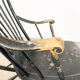 Swedish antique black painted rocking chair