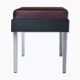 Strafor stool from the 50s, chrome and imitation leather