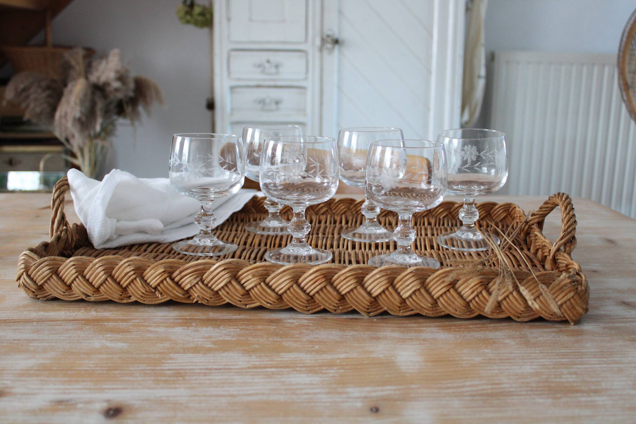 Set of 6 water glasses