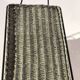 Vintage rolling table from 1960 - green rattan and black tubular metal