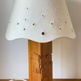 Pine lamp carved 80s