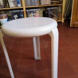 Light grey Metalplastica stool