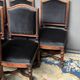 Antique Louis XVI style chairs. Set of 6. Solid rosewood. New upholstery.