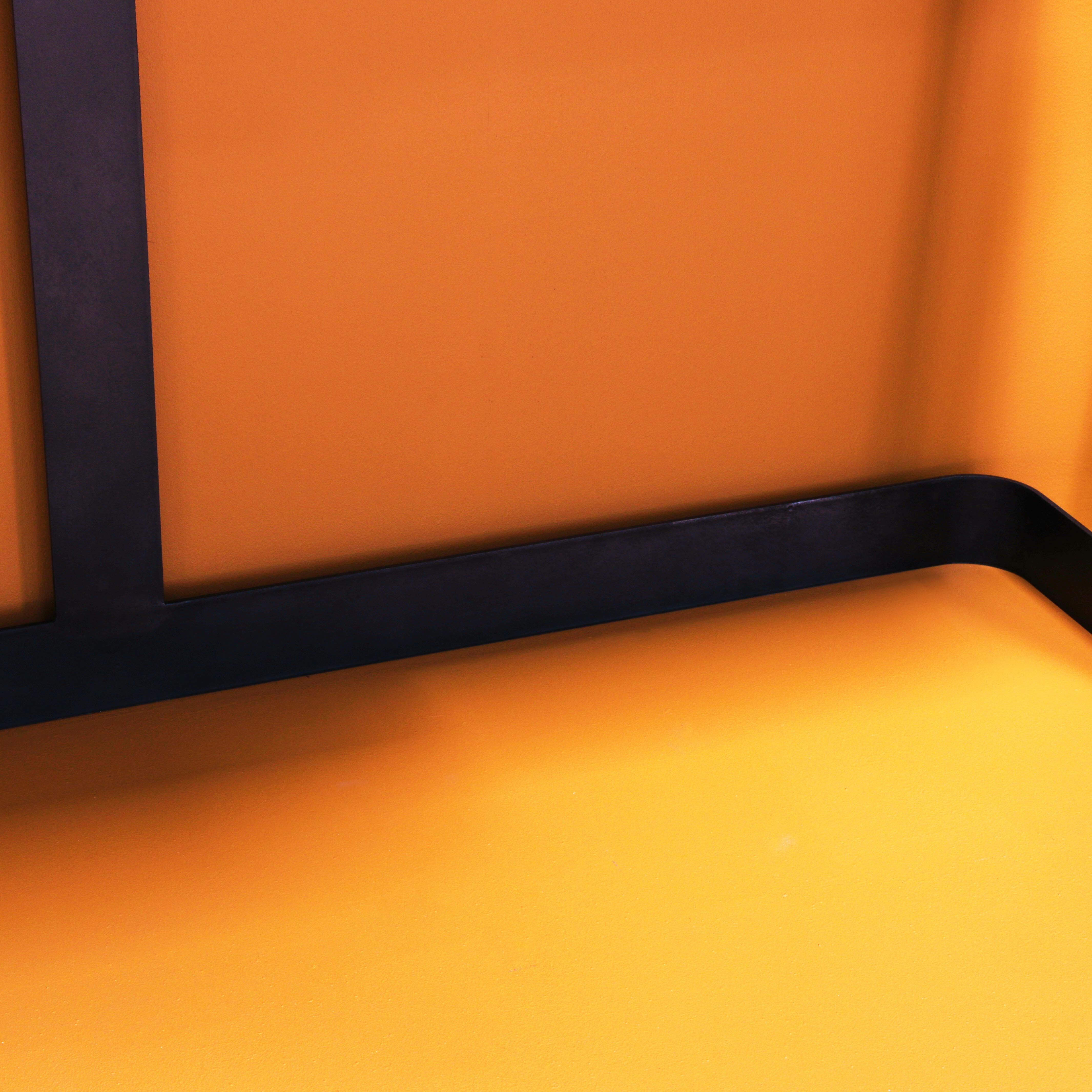 Console d'entrée vintage chêne brûlé