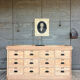 Furniture with 2 basins in raw wood