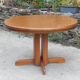 Magnifique table ronde scandinave à rallonge style Regain / Baumann