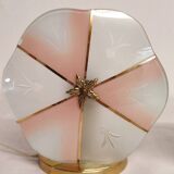 Paire des lampes de table en cristal, Espagne, années 1970