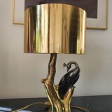 Peacock laying lamp by Willy Daro, 1970.