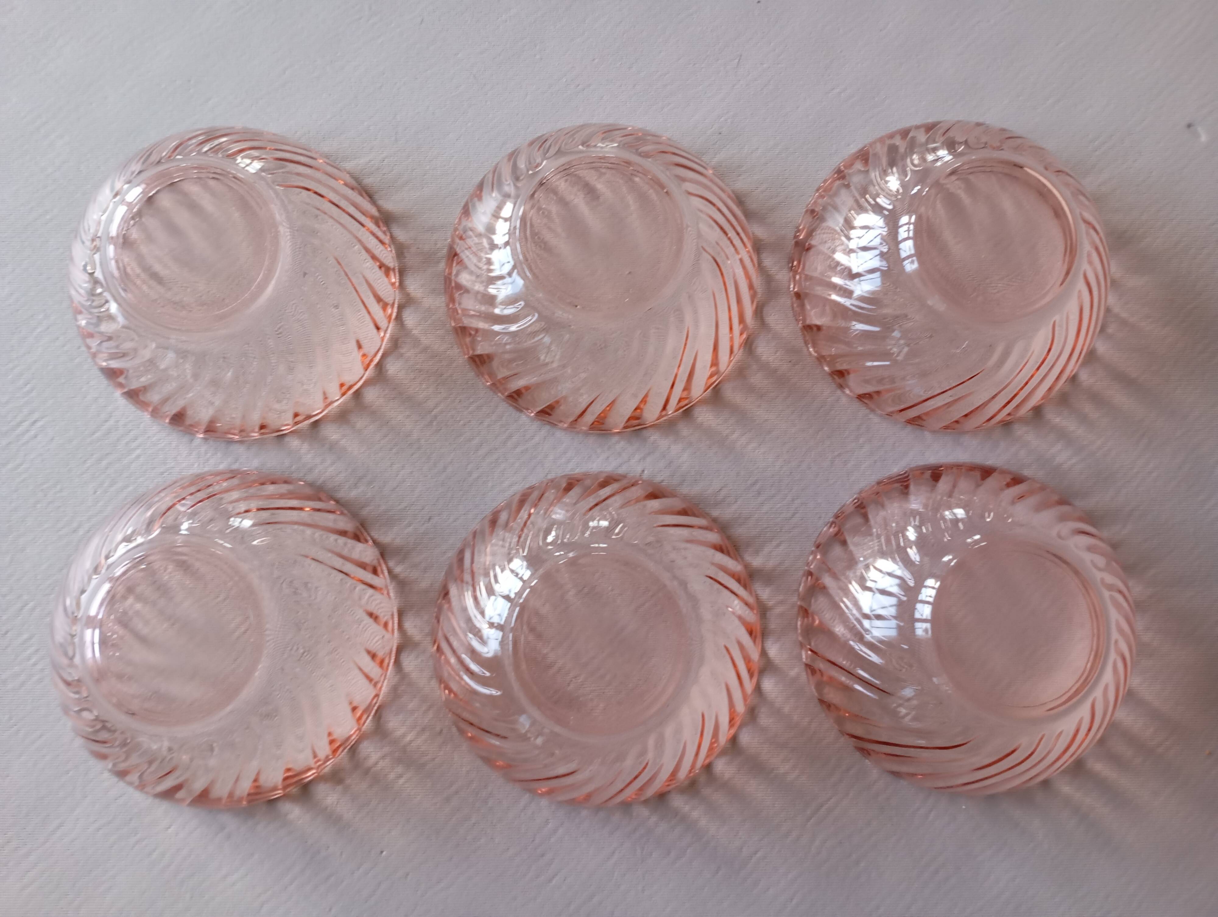 6 Rosaline Arcoroc bowls