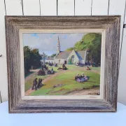 Oil on panel, Pierre Plouhinec, Trinity on Plozevet