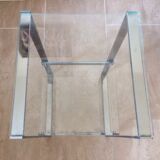 Sellette chrome metal sofa tip
