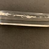 6 Striated and textured Daum crystal knife holders in their original box