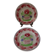 2 assiettes fleuris faïence Choisy le roi