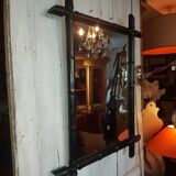 Black bamboo mirror 57x72cm