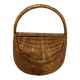 Vintage 70s wicker shopping basket