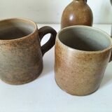 Stoneware service Puisaye – breakfast set - 7 pieces