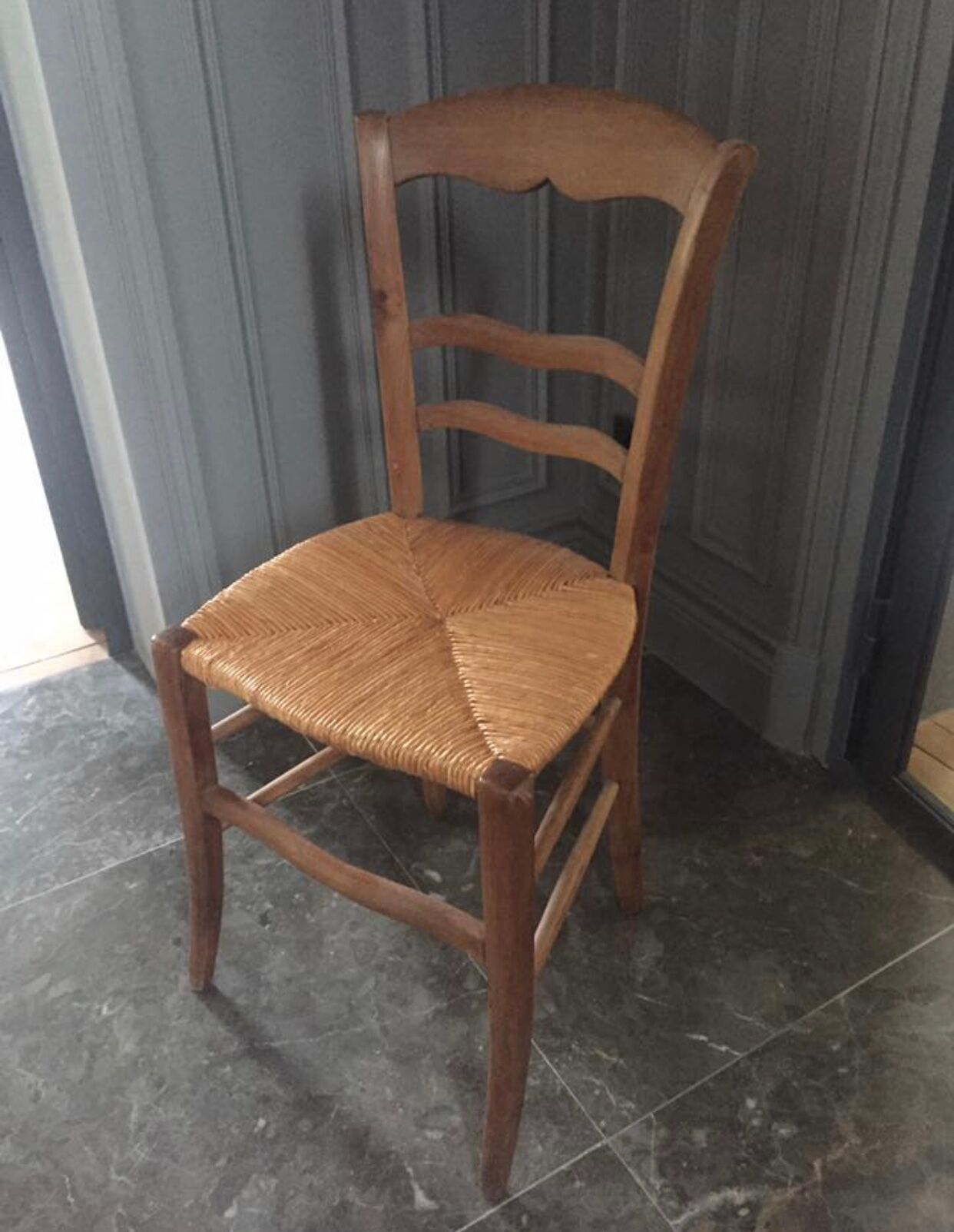 Lot 6 cherry chairs