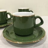 Lot of 5 cups green bistro