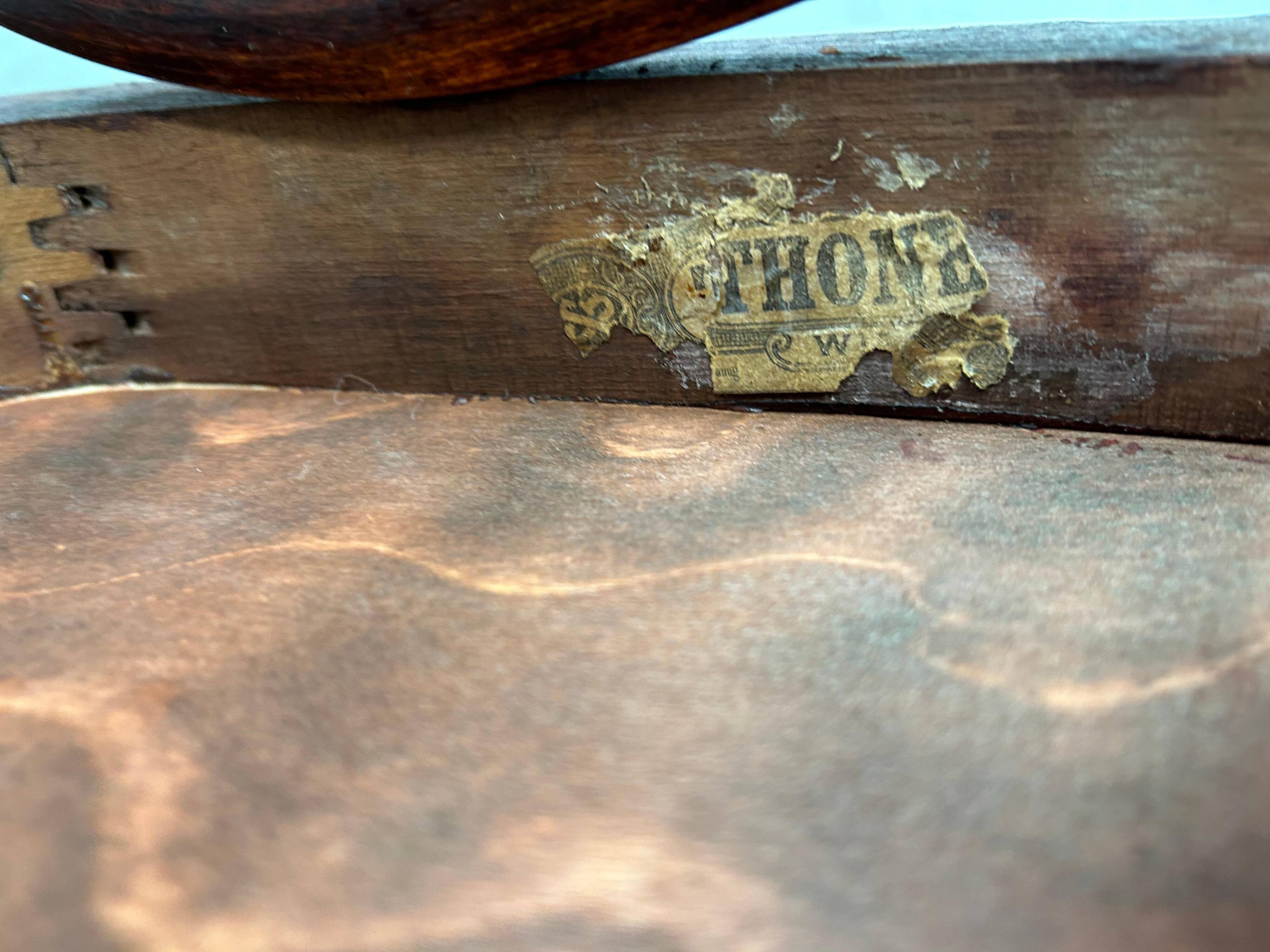 Jugendstil dining chair by Thonet