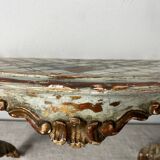 Florentine style wooden wall console