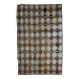 Handmade antique American hooked rug 180cm x 241cm 1880s