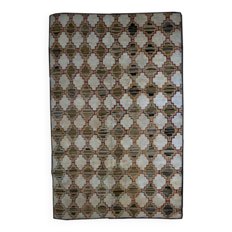 Handmade antique American hooked rug 180cm x 241cm 1880s