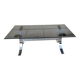 Vintage Design Coffee Table Smoked Glass, Chrome 19