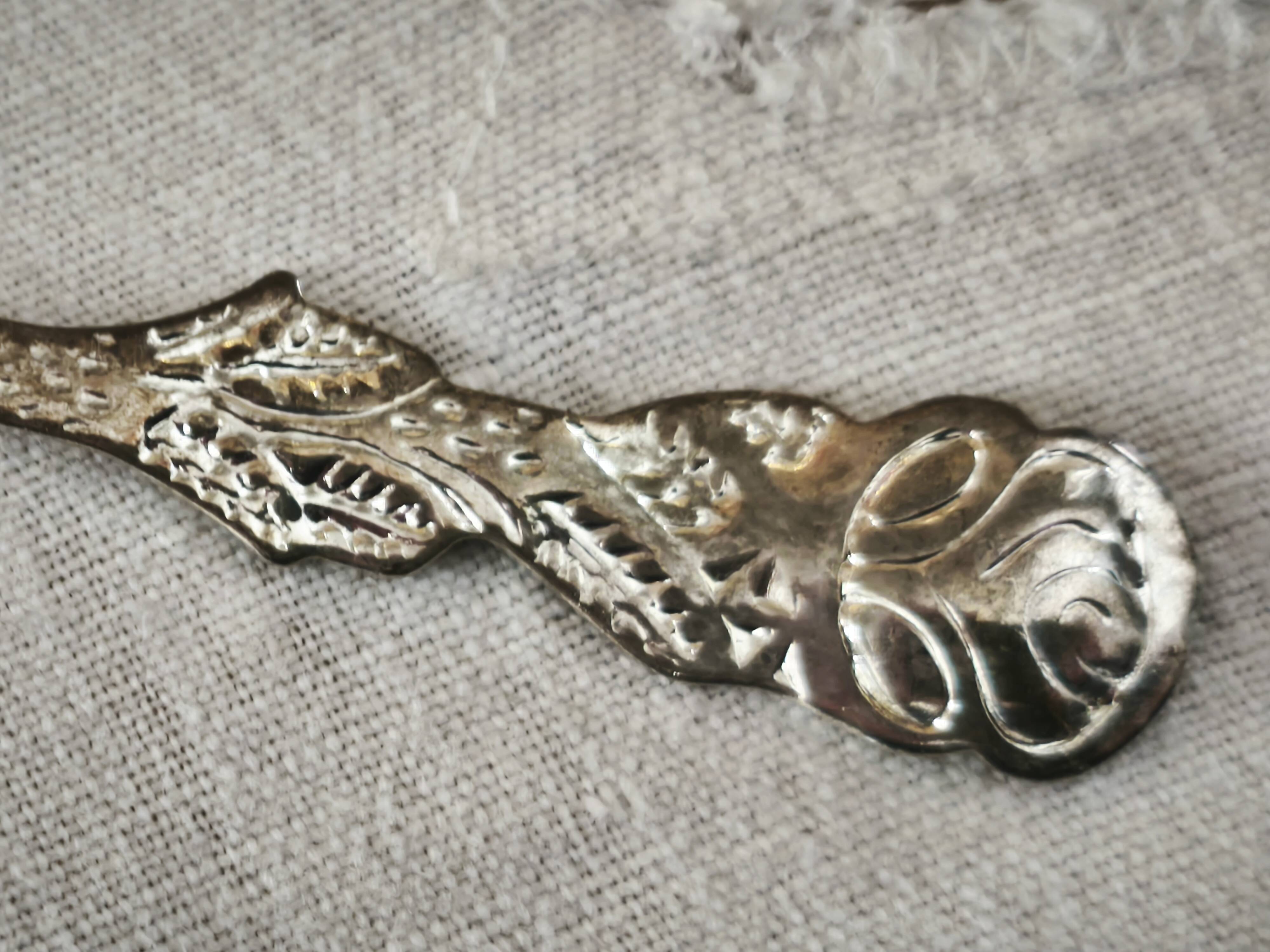 Set of 12 vintage silver-plated teaspoons