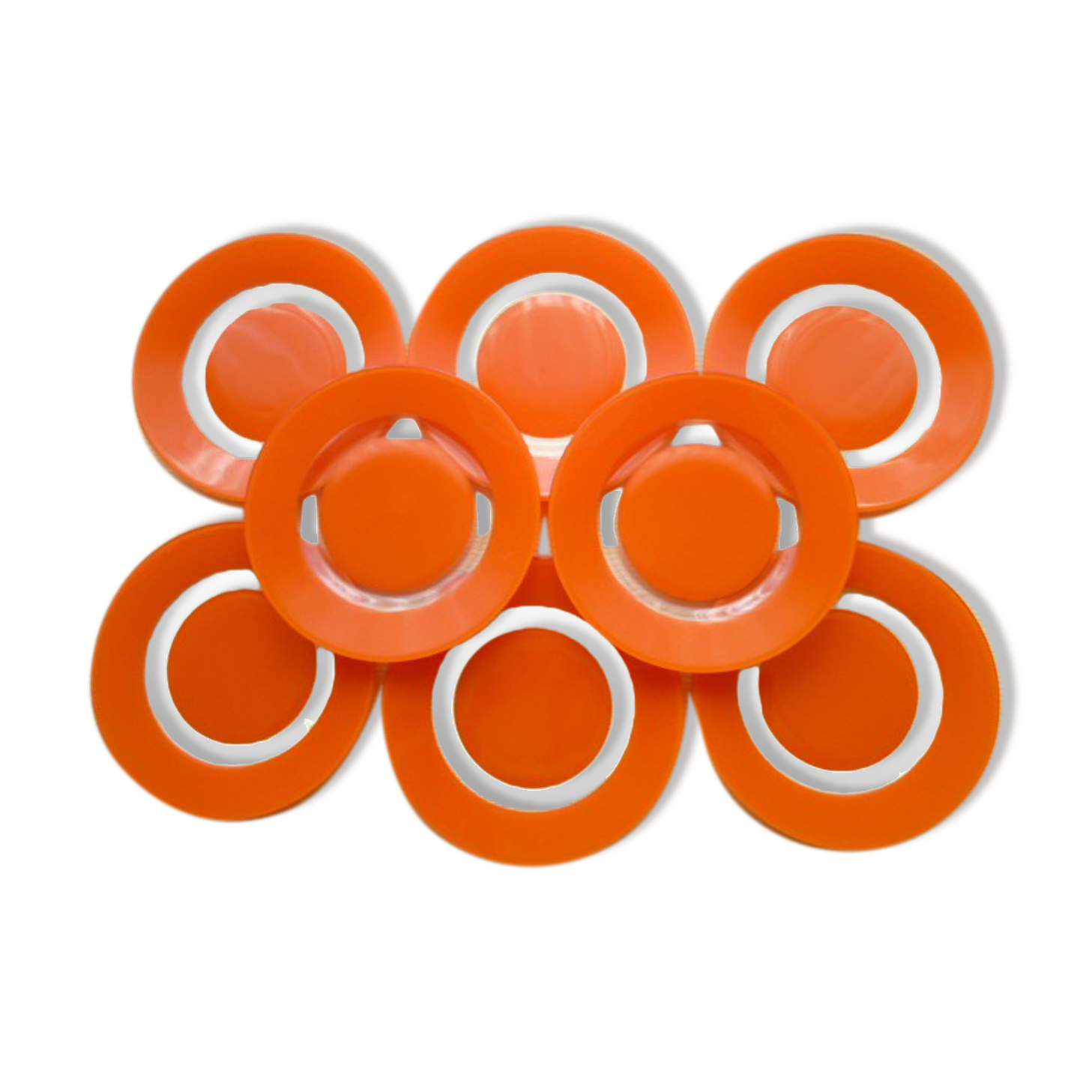 8 Arcoroc tempered glass dessert plates