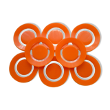 8 Arcoroc tempered glass dessert plates