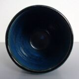 Italian Rimini Blue Ceramic Cachepot by Aldo Londi for Bitossi, 1960s
