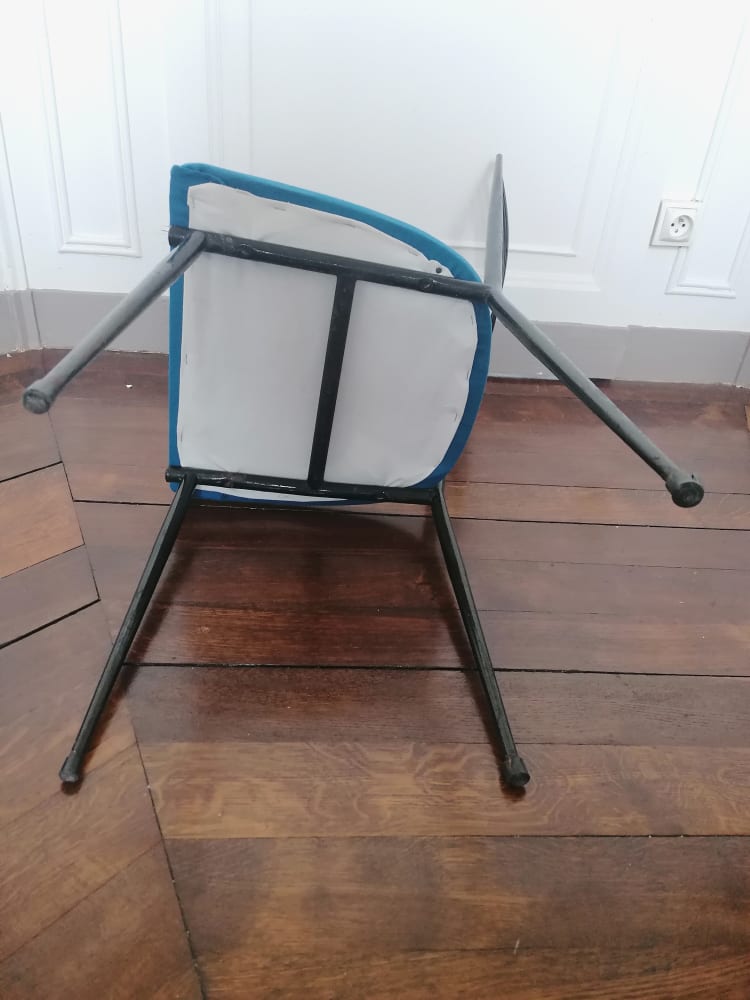 Paire de chaises 1950 de Colette gueden pour primavera, france, 1950