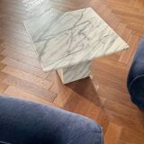 Vintage 70s marble coffee table