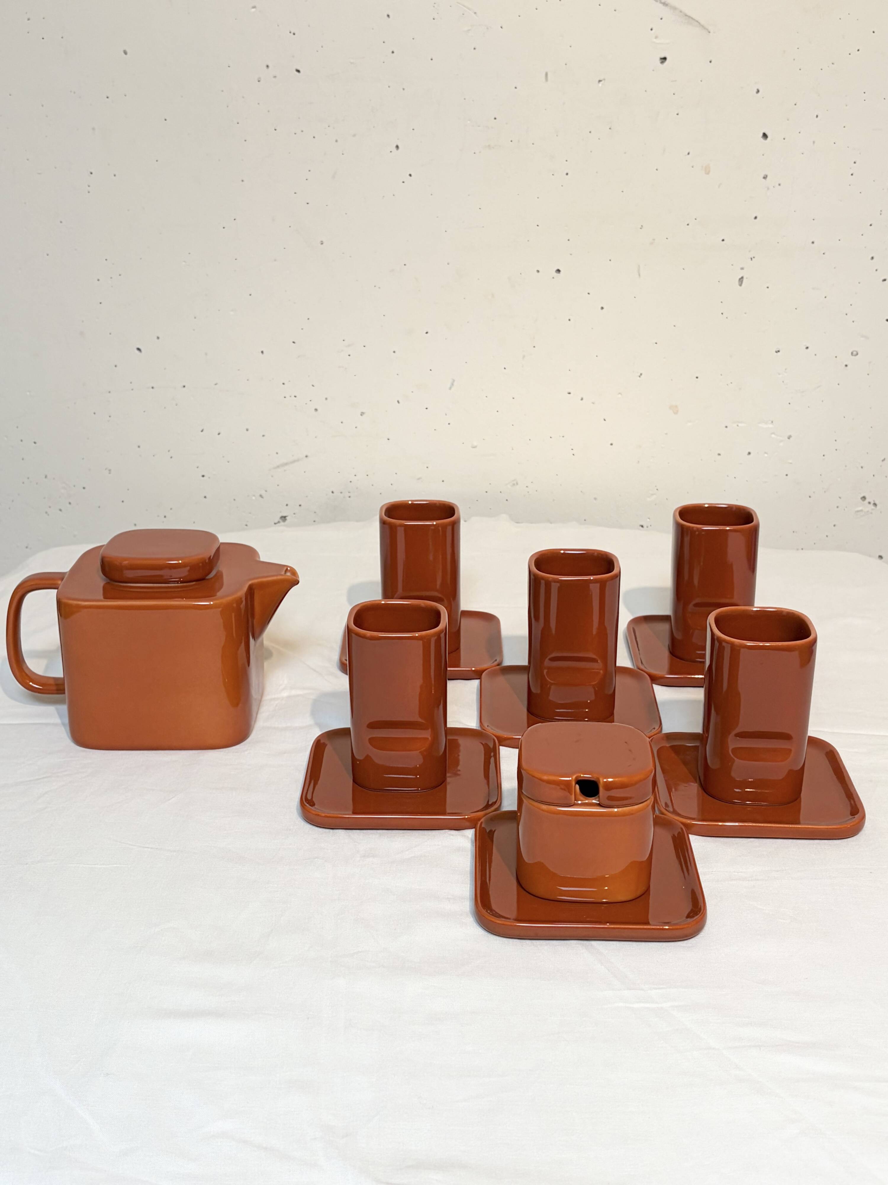 Tea set "Sakura", Makio Hasuike, Franco Pozzi, 1967