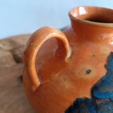 Emile SIMONOD (1893-1977) Glazed ceramic vase with handles Savoie France