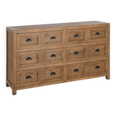 Commode en bois massif 6 tiroirs – campagne chic esprit meuble de métier